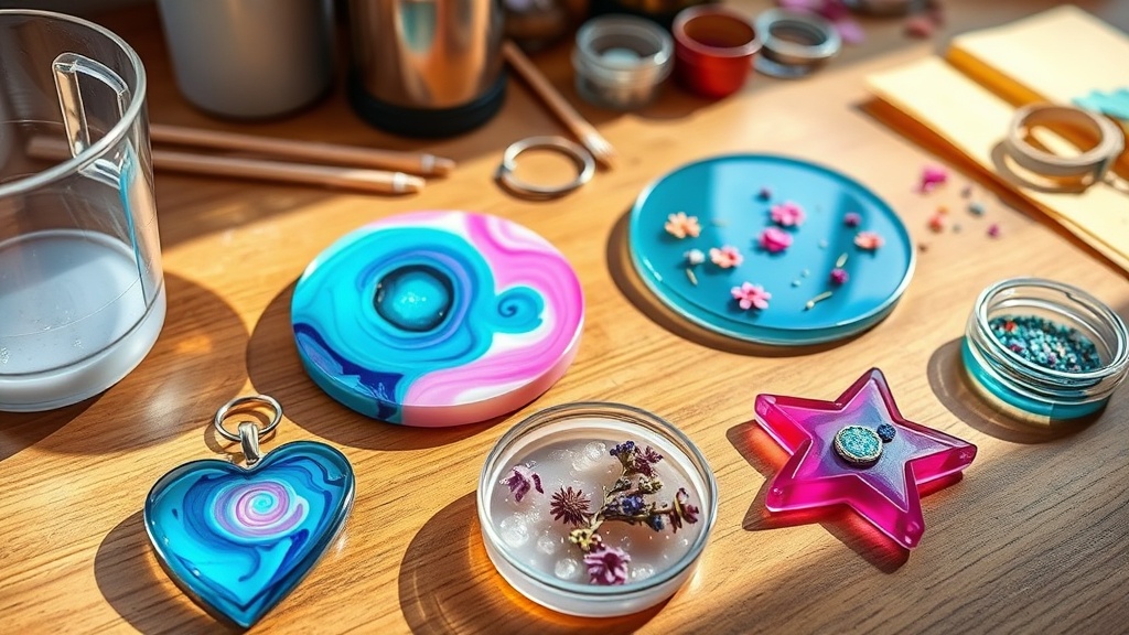 다양한 레진 공예 작품들,레진공예, 레진아트, 레진공예과정,레진공예초보