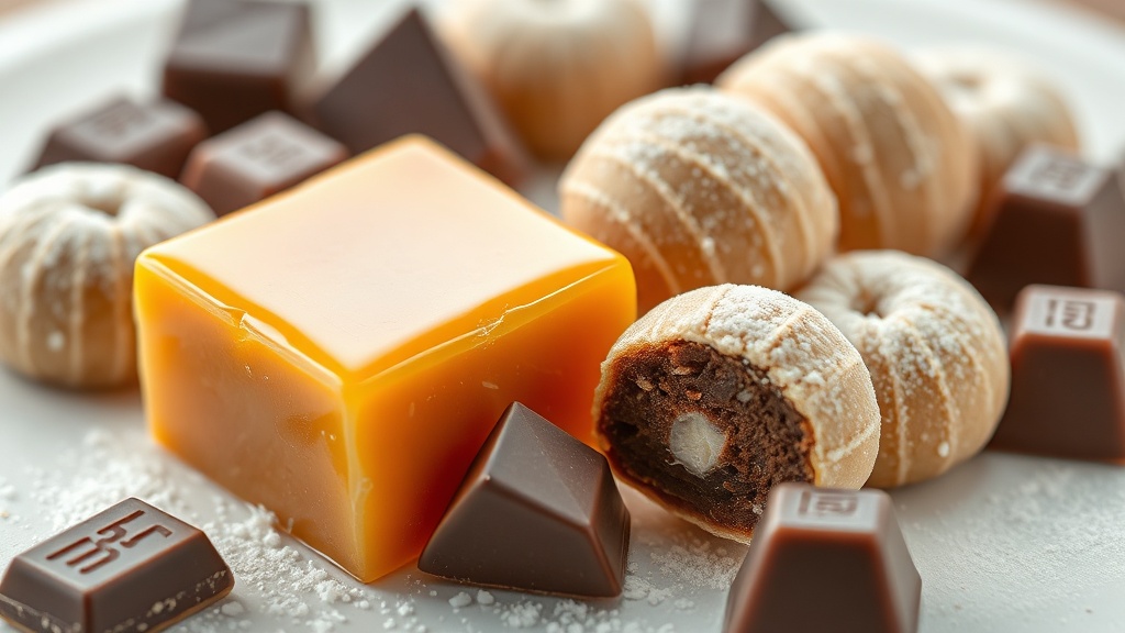 찹쌀떡, 엿, 초콜릿