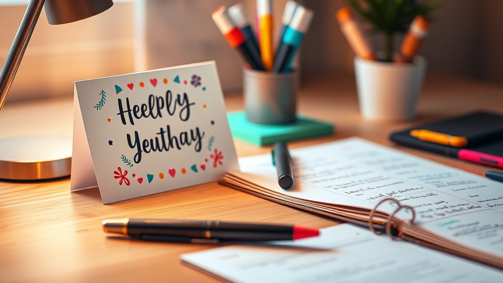 2025 수능 수험생을 위한 응원 선물과 메시지 카드