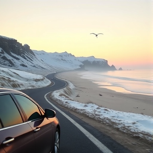 “겨울 바닷가 여행지 일출 풍경 – 겨울 해변 풍경 사진”