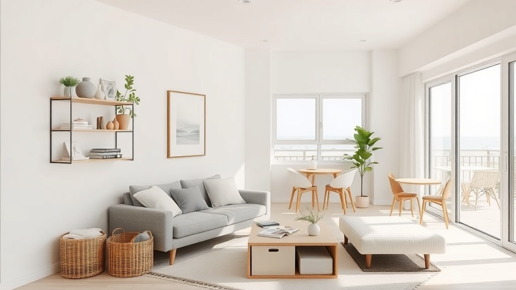 밝은 웜톤의 원룸 인테리어