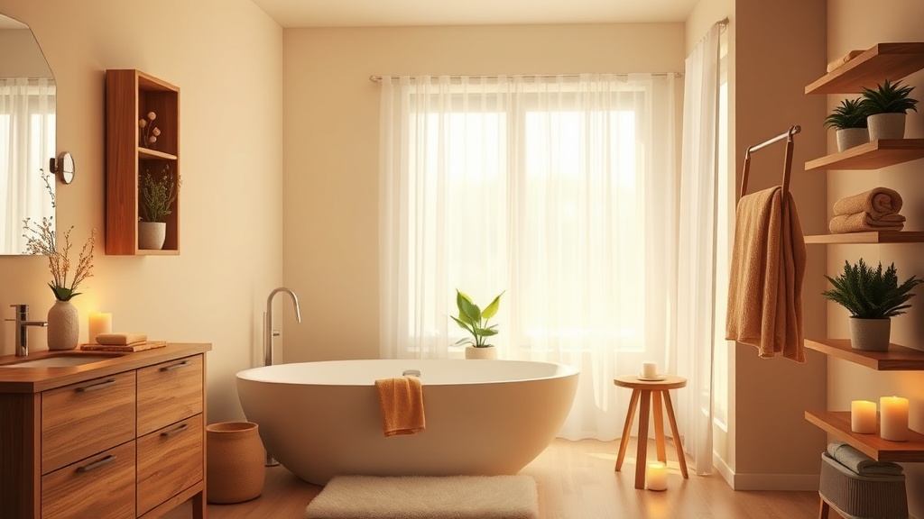 깨끗한 분위기  욕실 풍경