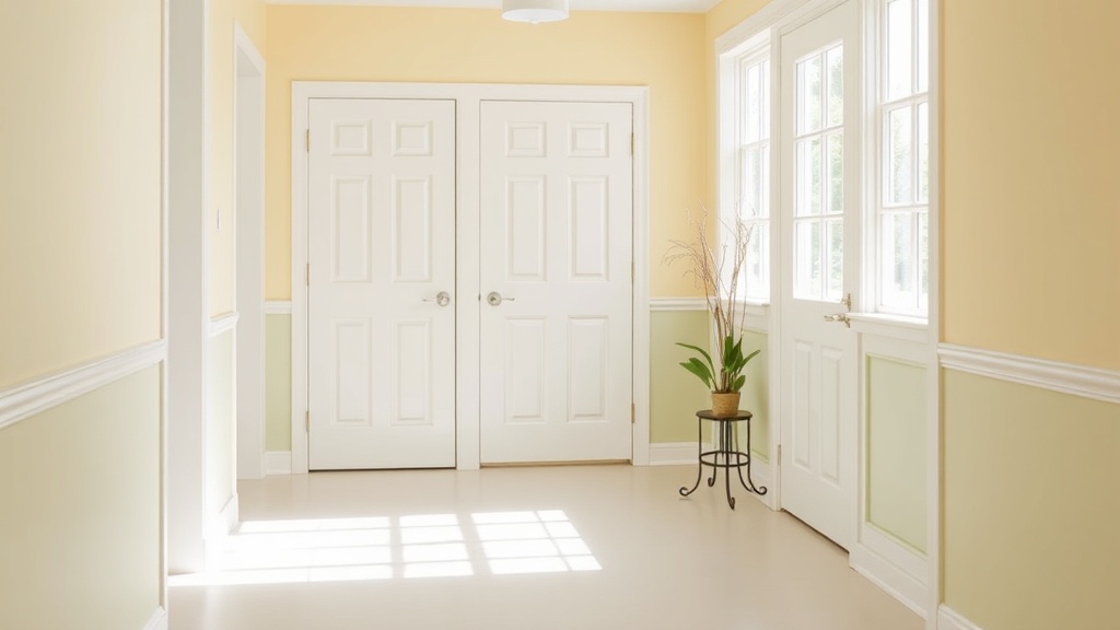 밝고 화이트톤으로 꾸민 좁은 현관이 넓어 보이는 인테리어 사진