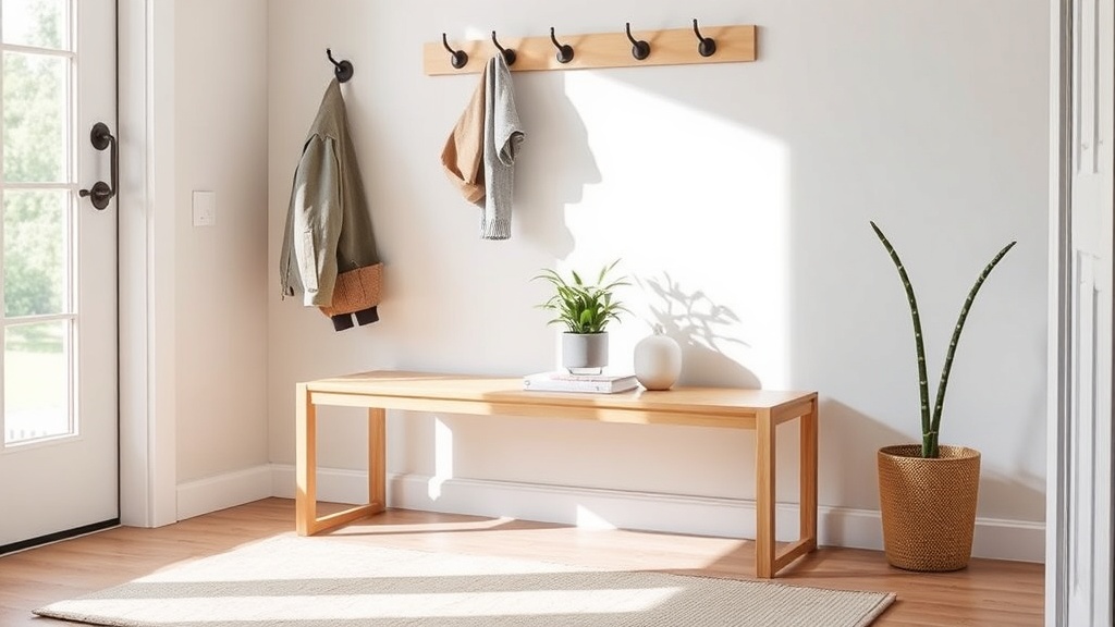 밝고 화이트톤으로 꾸민 좁은 현관이 넓어 보이는 인테리어 사진