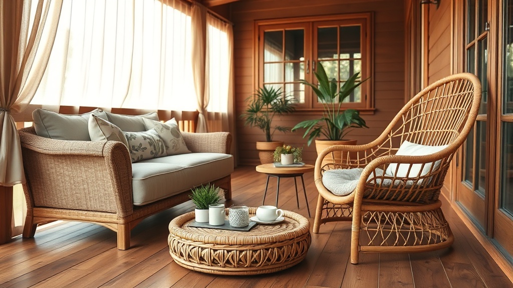 따뜻한 조명과 슬림 테이블로 꾸며진 베란다 홈카페 인테리어