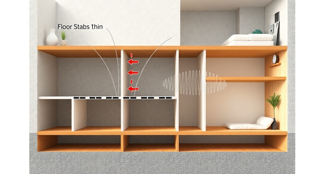 층간소음 인테리어를 적용한 아파트 거실 — 흡음재, 매트, 가구배치로 소음을 줄인 조용한 인테리어