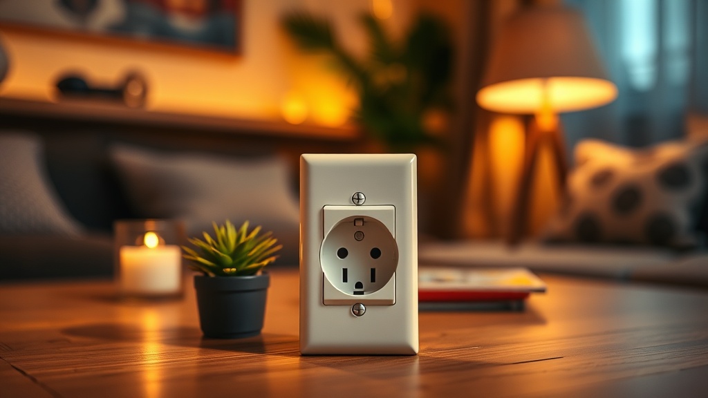 콘센트 타는 냄새 점검을 위한 콘센트와 플러그 이미지