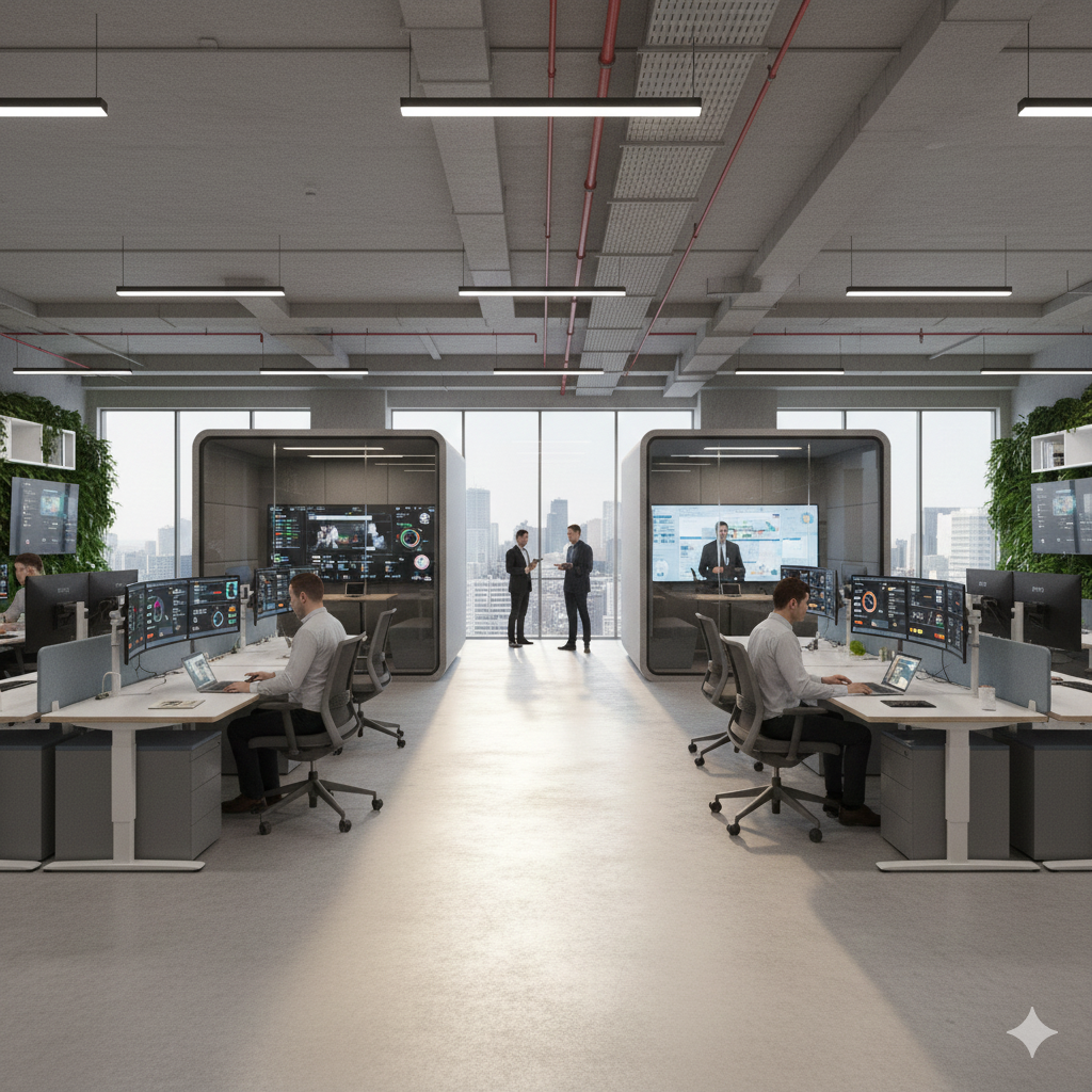 스마트 기술을 활용한 사무실 디자인