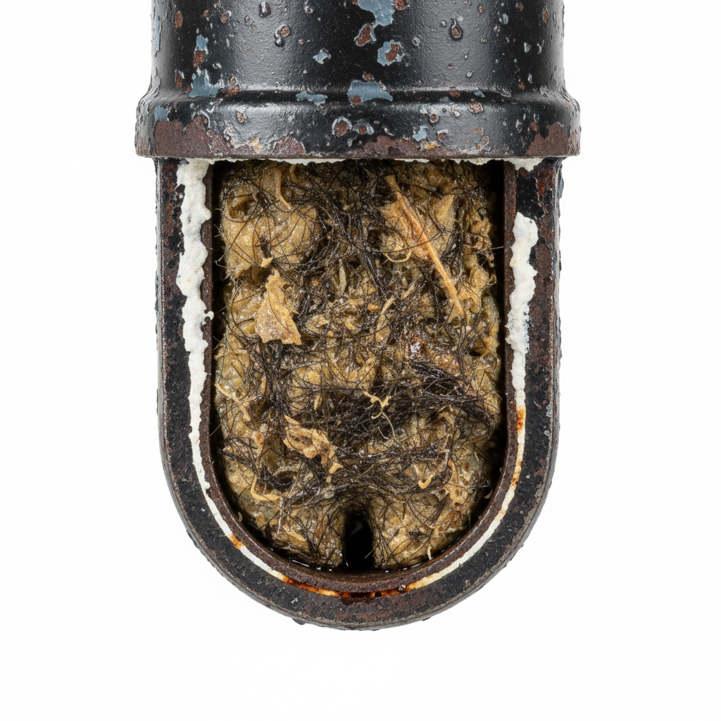 싱크대/배수구 클로즈업(물방울 맺힌 드레인)