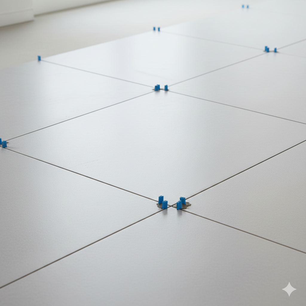 타일 줄눈이 선명하게 보이는 “줄눈 디테일 관련클로즈업”이미지