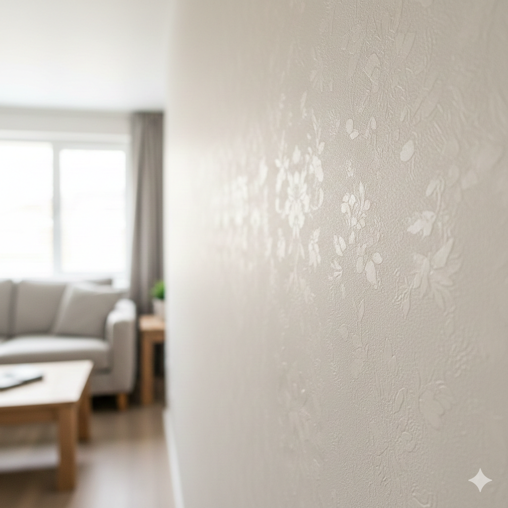 깔끔하게 벽지공사완료된 실내 모습