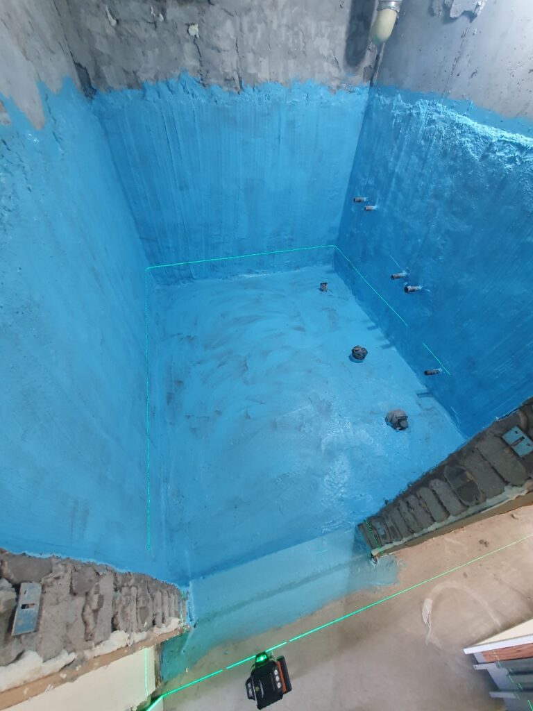 아파트 욕실 재물방수 이후 추가 탄성 방수 2회 진행